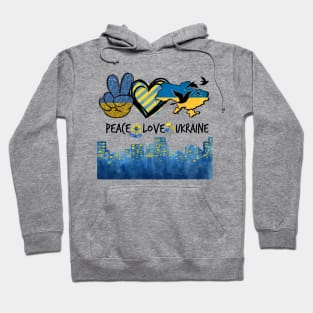 Peace for ukrainian cities Hoodie